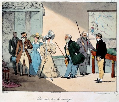 Vita al castello: una visita al vicinato da Eugene Louis Lami