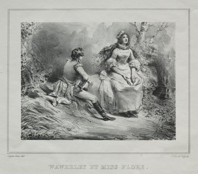 Vedute pittoresche della Scozia: Waverly e Miss Flora da Eugene Louis Lami