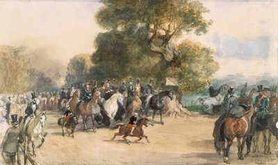 Scena a Hyde Park da Eugene Louis Lami