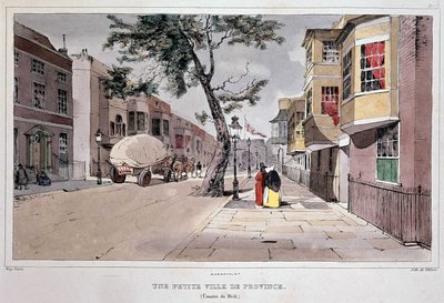 Piccola città provinciale (Contea di Midi) di Lami, metà del XIX secolo da Eugene Louis Lami
