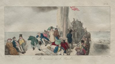 Souvenir di Londra: Attraversamento sulla barca a vapore da Eugene Louis Lami