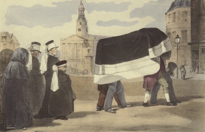 Funerale del popolo da Eugene Louis after Lami