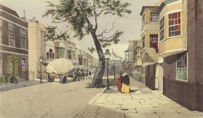 Una piccola città di provincia da Eugene Louis after Lami