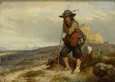 Un giovane pastore da Eugene Modeste Edmond Lepoittevin