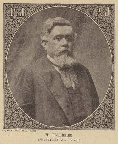 Armand Fallières, Presidente del Senato Francese da Eugene Pirou