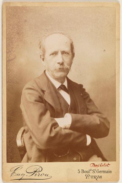 Porträt von Berthelot (Pierre Eugène Marcellin), (1827-1907), Chemiker da Eugene Pirou