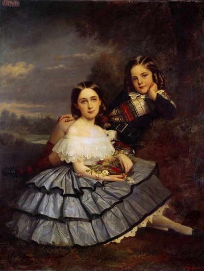 Ritratto di Noemie (1847-1916) e Henri Pecquet du Bellet da Eugene Quesnet