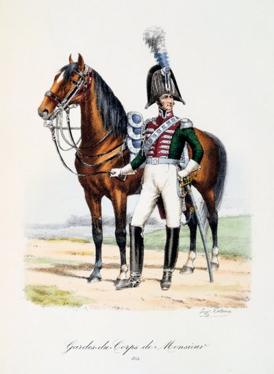 Gardes-du-Corps de Monsieur, 1814 da Eugene Titeux