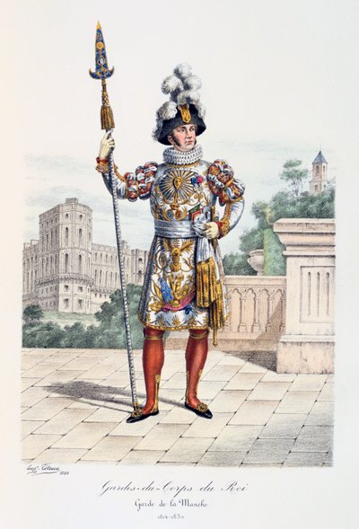 Gardes-du-Corps de Roi, Garde de la Manche, 1814-30 da Eugene Titeux