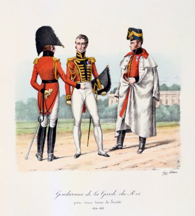 Gendarmi della Guardia del Re, Petite Tenue e Tenue de Société da Eugene Titeux