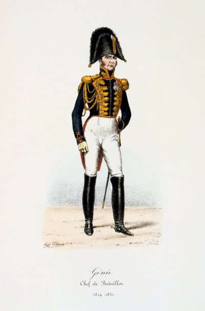 Génie, Chef de Bataillon, 1814-30 da Eugene Titeux