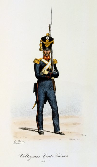 Voltigeurs, Cents-Suisses, 1815 da Eugene Titeux