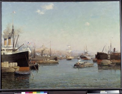 Il porto di la Joliette da Eugene de Barberis