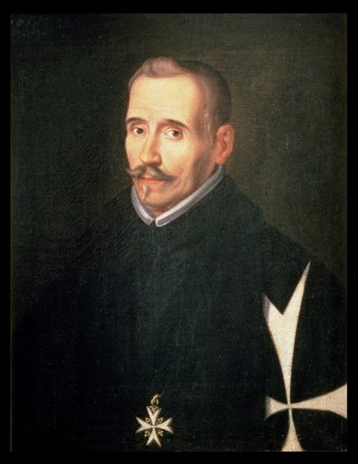 Ritratto di Lope Felix de Vega Carpio (1562-1635) c.1630 da Eugenio (attr. to) Caxes