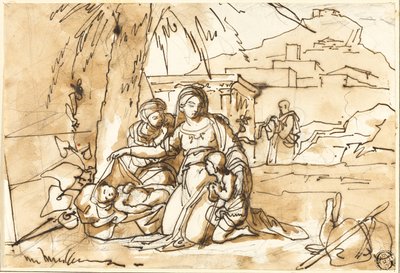 Madonna con Bambino, Sant