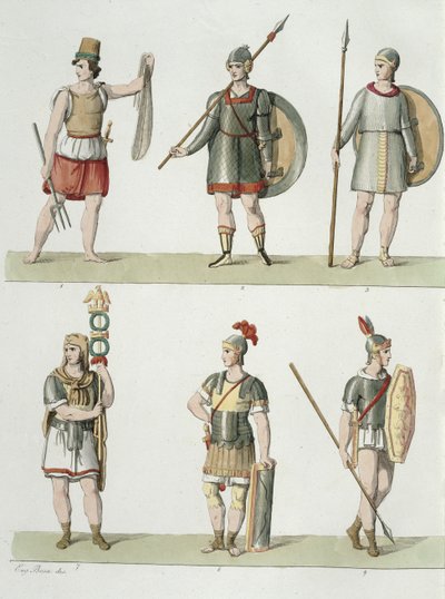 Soldati romani, (dettaglio) da Eugenio Bosa