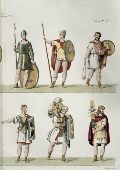 Soldati romani (dettaglio) da Eugenio Bosa