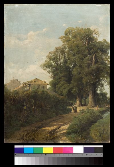 I dintorni di Milano delle Lavandaie a Magolfa, 1870 da Eugenio Gignous