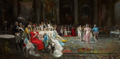 Danza al palazzo da Eugenio Lucas Villaamil