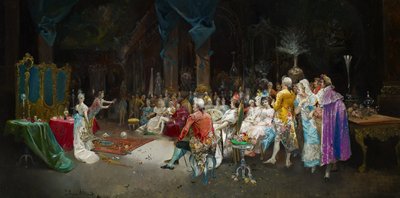 Il mago a palazzo da Eugenio Lucas Villaamil