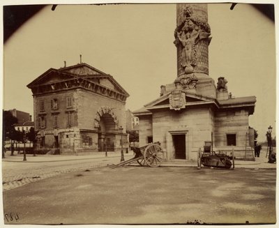 Ex Barriera del Trono (Padiglione e Colonna del Casello) da Eugène Atget
