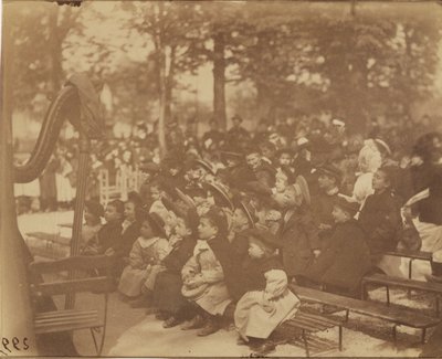 Guignol, Jardin du Luxembourg da Eugène Atget