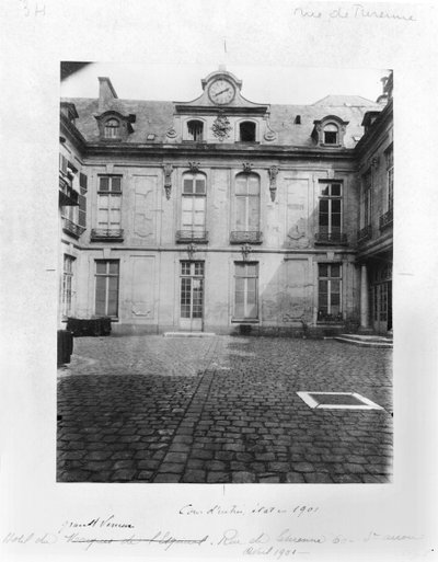 Hotel du Grand Veneur a Parigi, 60 rue de Turenne, 1901 da Eugène Atget