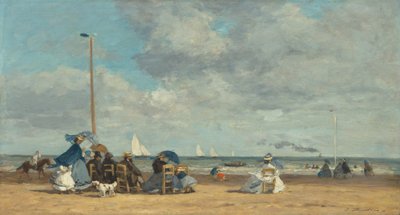 Spiaggia a Trouville da Eugène Boudin