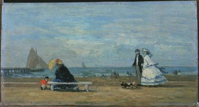 Spiaggia a Trouville da Eugene Louis Boudin