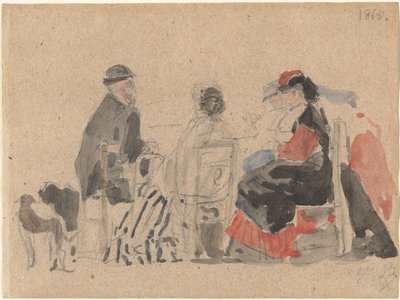 Conversazione sulla Spiaggia da Eugène Boudin