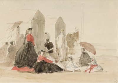 Crinoline e cabine da Eugene Louis Boudin