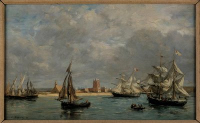 Il porto di Camaret da Eugene Louis Boudin