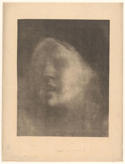 Volto di una giovane donna che parla da Eugène Carrière
