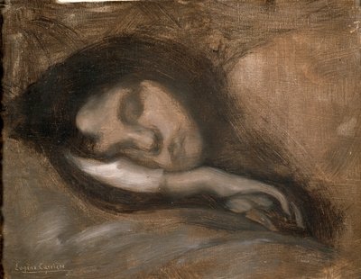 Testa di una donna che dorme, XIX o inizio XX secolo da Eugène Carrière