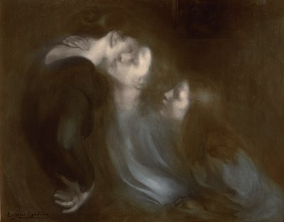 Il bacio di sua madre, anni 1890 da Eugène Carrière
