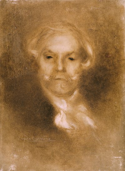 Ritratto di Edmond de Goncourt (1822-96) da Germinie Lacerteux di Edmond e Jules (1830-70) pubblicato c.1890 da Eugène Carrière
