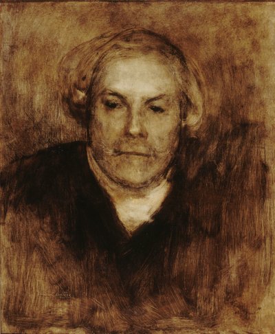 Ritratto di Edmond de Goncourt 1822-1896, c. 1880 da Eugène Carrière