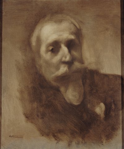 Ritratto del poeta, giornalista e romanziere Anatole France 1844-1924, c. 1900 da Eugène Carrière