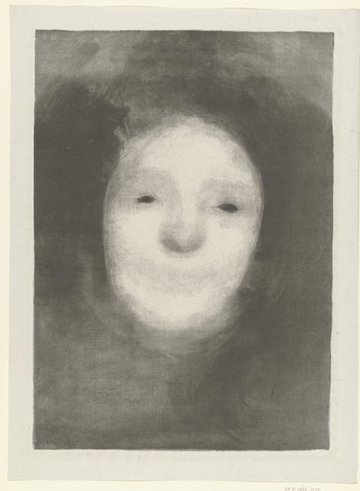 Studio della testa di una donna che ride da Eugène Carrière