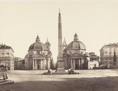 Piazza del Popolo, 1848-52 da Eugène Constant
