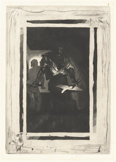 Un fabbro da Eugène Delacroix