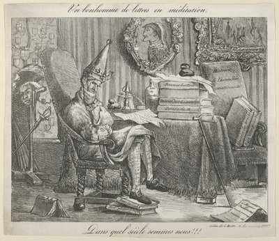 Un letterato che medita, 1821 da Eugène Delacroix