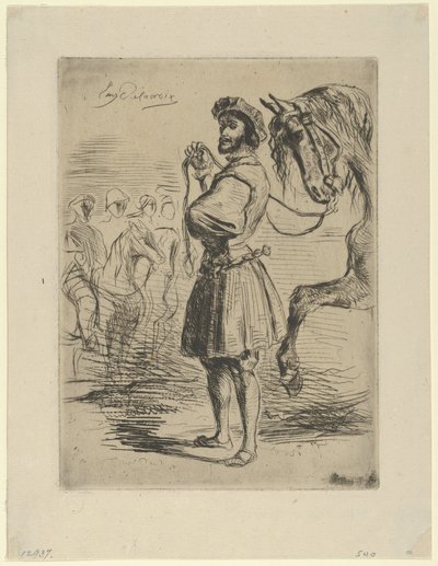 Un nobile del tempo di Francesco I da Eugène Delacroix