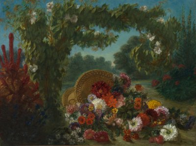 Cesto di fiori da Eugène Delacroix