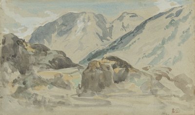 Paesaggio montano da Eugène Delacroix