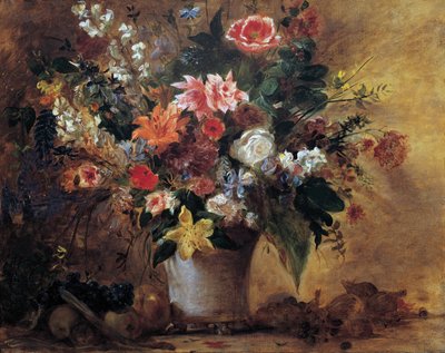 Natura morta con fiori da Eugène Delacroix