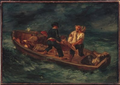 Barca con naufraghi da Ferdinand Victor Eugene Delacroix