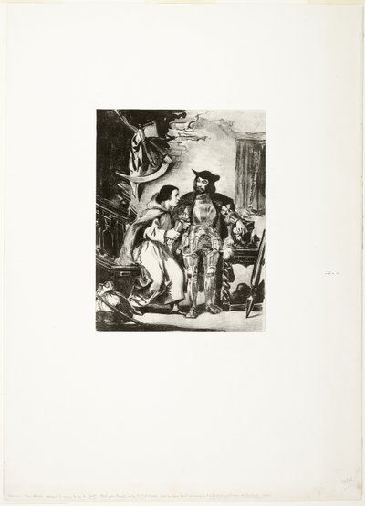 Fratello Martin che stringe la mano di ferro di Goetz da Eugène Delacroix