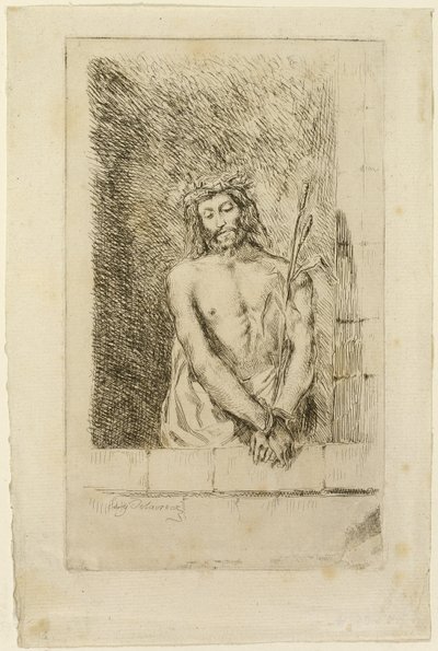 Cristo con la canna da Eugène Delacroix