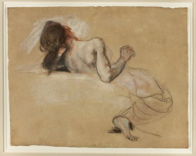 Donna accovacciata da Eugène Delacroix
